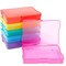 7 Pieces 4 x 6 Inch Photo Storage Box with 6 Inner Cases, Plastic Box for Stickers, Crafts, Seeds, Art Supplies, Craft Organizers and Storage for Home, School, Classroom